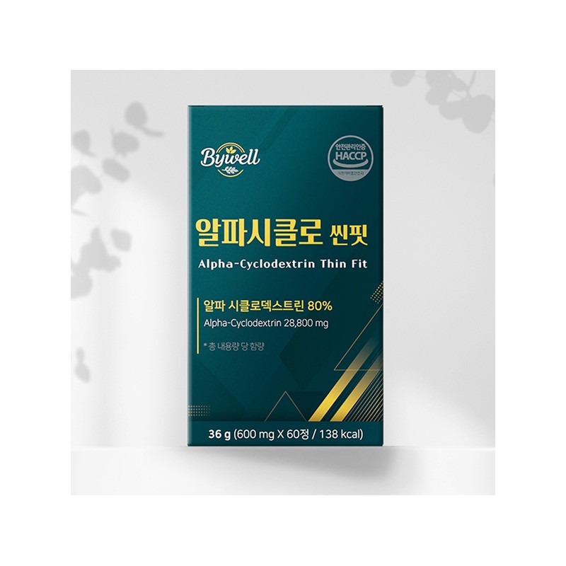 Bywell Alphacyclo Thin Fit 600mg 60 tablets (2 units) (2