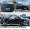 4 Packs Disposable Car Cover Clear Plastic Car Cover Universal