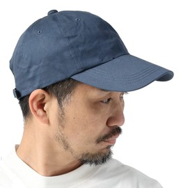 regnuu Men's Hat, Summer, Sunshade, Cap, Deep, Large Size, Large, Made in Japan, Hat, Cotton, Twill Cap, Sports, Running, navy
