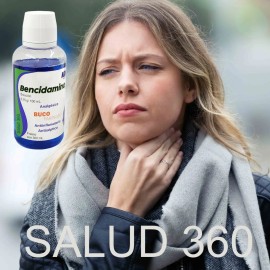 🦷💧 Bencidamina Enjuague Bucal (360ml) ADN: Pack de 2 Piezas para Alivio Efectivo del Dolor y la Inflamación Bucal 🌿 oral care 🛡️