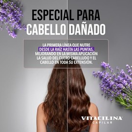 Vitacilina Acondiconador Reparador, Botella con 400 ml | Acondicionador reparador sin sulfatos ni parabenos - repara la fibra capilar 2 min con retino