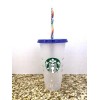 Starbucks NEW Starbucks COLOR CHANGING CONFETTI CUP Rainbow Straw Summer