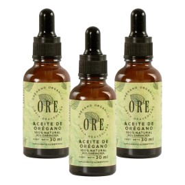 ORE - 3 Pack Aceite De Orégano Orgánico Silvestre 80%carvacrol - 3 Pack - Top Quality