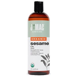 VERSAINSECT Organic Sesame Oil (16 oz Plastic Bottle), Cold-Pressed, Organic Sesame Oil for Skin, ayurveda Body Oil for Massage, Organic & Unrefined Ayurvedic Oil for Skin, Hair, Oil Pulling