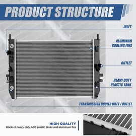 Auto Dynasty Radiator Compatible with 06-15 Mazda Miata, DPI 2861 Factory Style 1-Row Cooling Radiator, Aluminum Core