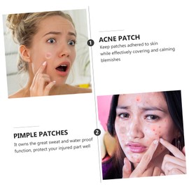 WOONEKY 4sheets Hydrocolloid Treatment Stickers for Face Ultra-thin Absorbing Cover for Skin Care Comfortable Breathable for Home Travel