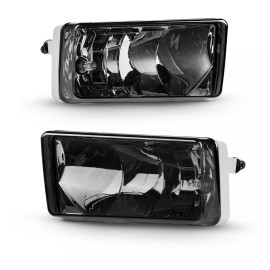 AUDOPARTION Fit 2007-2014 Chevy Silverado 1500 2500 Front Bumper Fog Lights Lamps Pair