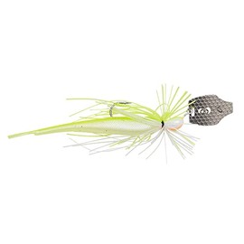 Savage Gear Crazy Swim Jigs Skirted Jigs V-Tail Minnow Size 20.0, Yellow White