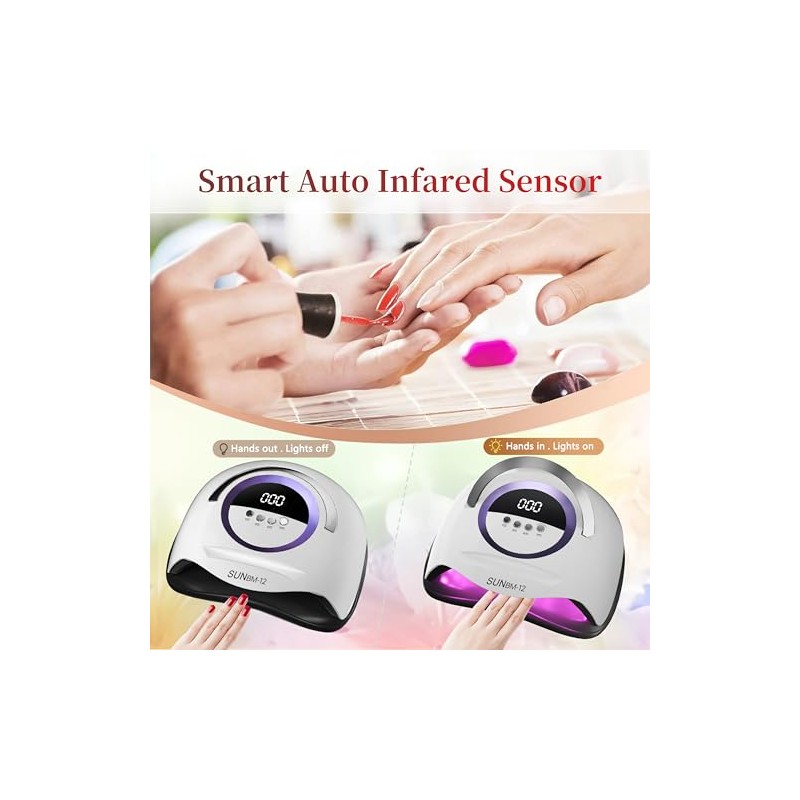 UV Lamp for Gel Nails, Professional Nail 300 W UV