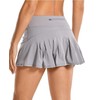 ThreeH Women's Pleated Tennis Skirt High Waist Golf Skirts Quick
