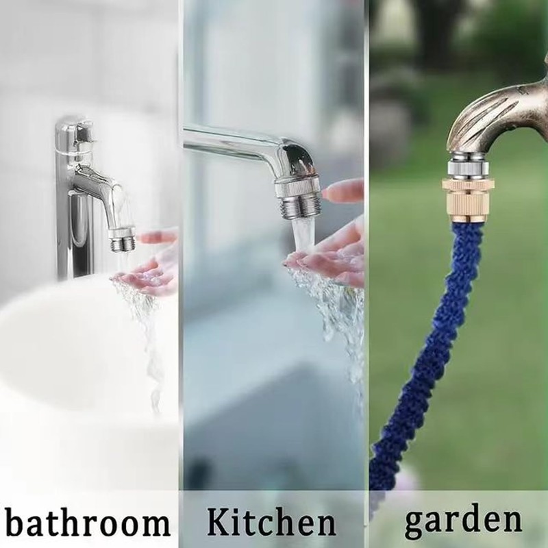 Faucet Adapter with Aerator, 3/4 Inch Garden Hose Connector, Kitchen