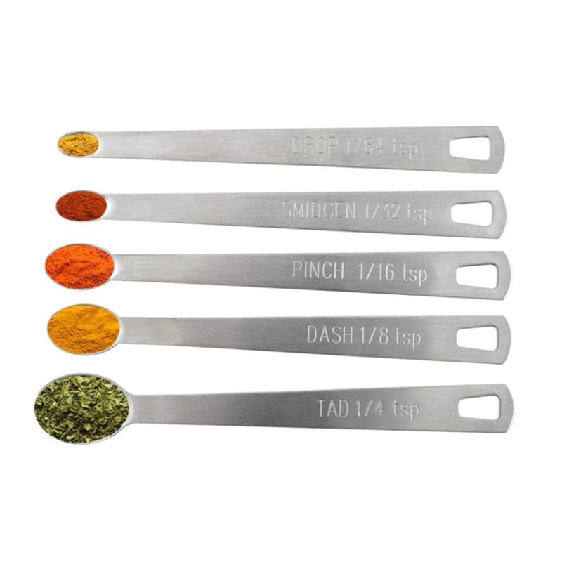 LIUSM Mini Measuring Spoons Set,Stainless Steel Measuring Spoons Set (Set