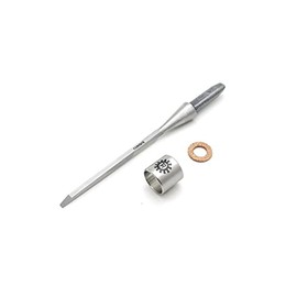 Narex 815053 1/8 Inch Richter Extra Unhandled Bevel Edge Chisel Blank, Cryogenic Treated Cr-V Steel Hardened to HRc 62, Stainless Steel Ferrule… (1/8 Inch)