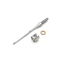 Narex 815053 1/8 Inch Richter Extra Unhandled Bevel Edge Chisel Blank, Cryogenic Treated Cr-V Steel Hardened to HRc 62, Stainless Steel Ferrule… (1/8 Inch)