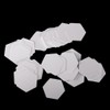 100 Pieces White Hexagon Piecing Paper - Sewing Easy Mini