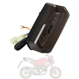 JFG Motorcycle Tail Lamp Turn Signal Integrated 12V LED for GROM(GROM) MSX125 Motorcycle Taillight - Gray
