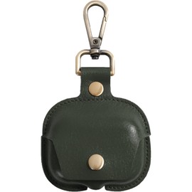 [Dom Teporna] AirPods Compatible Pro Case, Genuine Leather, Italian Leather, Compatible with Air Pods Pro, Cover, Leather for Air Pots Pro, Leather, Men's, Women's, Green