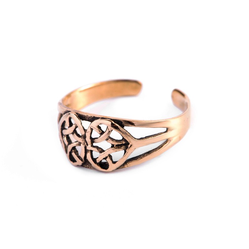 Windalf TIALTU 7mm Celtic Knot Jewelry Bronze Toe Ring, Bronze