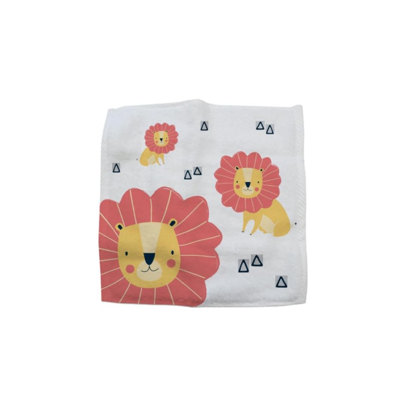 Hello Chums Wash Cloth - Safari Animal Magic Flannel, Face
