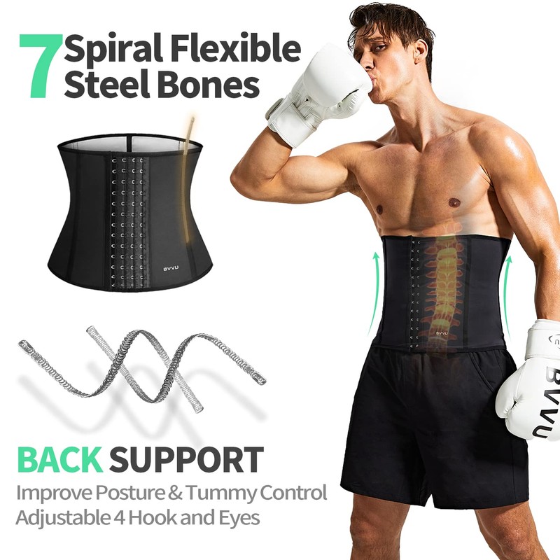 BVVU Waist Trainer for Men Waist Trimmer Tummy Control Sauna