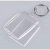 SYBL 10Pcs Acrylic Photo Frame Keychains - Rectangle Blank Photo