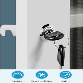 KUYEFGF Cabinets General Tubular Cam Lock Key Set,5/8 Inch Tumbler Cam Lock,Alike Keyed,3/4 Inch Cylinder,Removable Key Mailbox Tool Box Replacement Lock 16 mm Campers Vans Key Box Lock