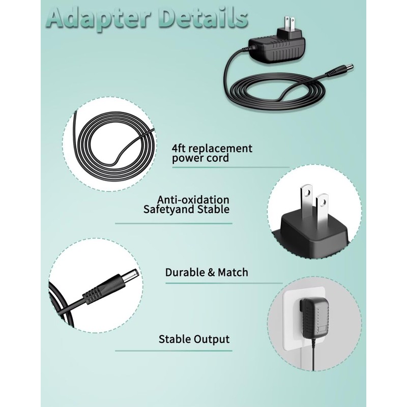 RXQMXG 7.5V DC Charger Power Adapter Compatible with KIDTRAX Marshall
