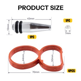 Hugwish Twist flap plugs N47, N47S, twist flaps blind plug set swirl N47 for E81 E87 E88 E82 E90 E90_LCI E91 E91_LCI E92 E93 E60_LCI E61 X1_E84 X3_E83 _LCI