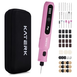 Katerk Mini Cordless Rotary Tool, 5-Speed Rotary Tool Kit, 5000-20000RPM & 70 Accessories, Multi-Purpose 3.7V Power Rotary Tool for Sanding, Engraving, Polishing, Drilling, 3D Printing, DIY Crafts