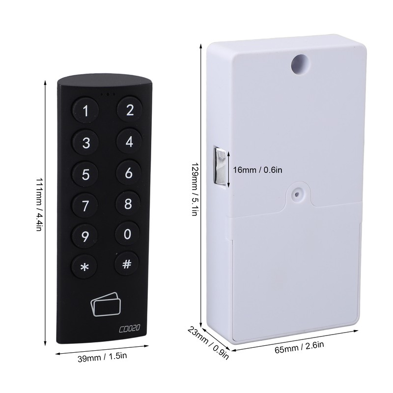 Cabinet Password Lock Smart Sensitive Touch Keypad Electronic Drawer Lock