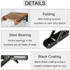 AUTOHJ Folding Shelf Brackets - 10 Inch 4 Pcs Heavy