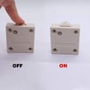 Svapo 2Pcs White Wardrobe Touch Switch Cabinet Lamp Switch Normally