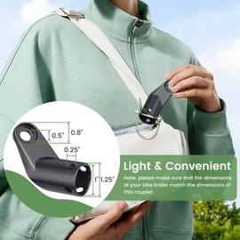 Bike Trailer Hitch, Soliwo Bicycle Trailer Hitch Coupler for Schwinn, Instep Bike Trailer, Bike Trailer Adapter Attachment for Kids, Pet Bicyle, Cargo Bike Trailer, etc