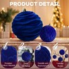 Velvet Hanging Ball Ornaments Set for Christmas Tree