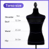 FDW Female Mannequin, 50-63 Inch Height Adjustable Dress Form,Torso Manikin
