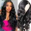 Enivuoso Body Wavy Black V Part Wig Upgrade U Part