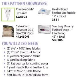 Cut Loose Press Tree Hugger Pillow Pattern
