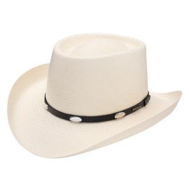 Stetson 10X Royal Flush Straw Cowboy Hat (US, Numeric, 7 3/8, Natural)