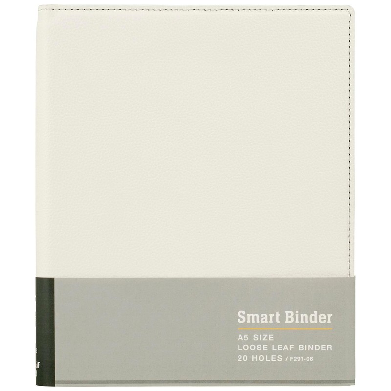 Maruman F291-06 Binder, Smart Binder, A5, 20 Holes, White