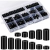 345 Pcs Nylon Plastic Spacers Set – Black, Multi-Size Durable