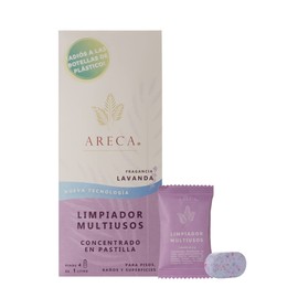 ARECA “LIMPIADOR MULTIUSOS” (Pastilla Ecológica): Paquete de 4 pastillas de limpieza multiusos con concentrado para tu hogar, pisos, baños y superficies, (1 pastilla de 8 gramos rinde a 1 litro)