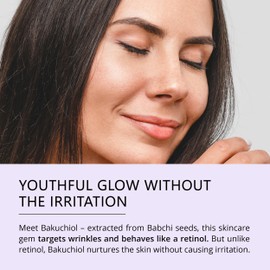 Asterwood Asterwood Bakuchiol Serum for Face - Retinol Alternative - Plumping, Anti-Aging, Wrinkle Reducing - Fragrance-Free - 1 Fl Oz