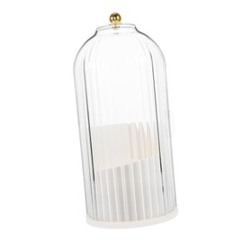 Gatuida Rotating Makeup Brush Holder Stylish Cosmetic Storage Cup for Vanity Desktop Dual Purpose Organizer for Makeup and Pens Compact Design for Bathroom Office Transparent Dustproof