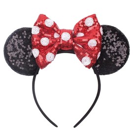 Mouse Ears Bow Headbands for Kids Girls Women