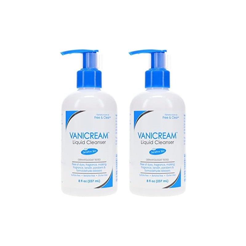 Vanicream Free and Clear Liquid Cleanser 8 Oz