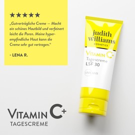 Judith Williams Cosmetics Vitamin C+ Glow Set – veganes Glow-Pflegeseit 3-teilig – Serum, Augencreme & Tagescreme für strahlende Haut, bekämpft Falten & Pigmentflecken – 80 ml
