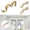 Kowibcl 3PCS Double Curtain Rod Brackets,Fits up to 1 and
