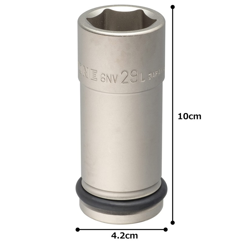 TONE Impact Long Socket 6NV-29L Insertion Angle 0.7 inch (19.0