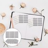 LIOOBO 50pcs Scratch Card Stickers with Silver Film to Write