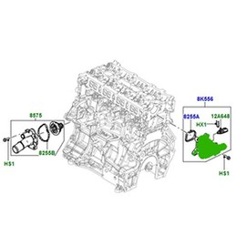 LAND ROVER THERMOSTAT WATER OUTLET CONNECTOR LR2 RANGE ROVER EVOQUE DISCOVERY SPORT LR038758